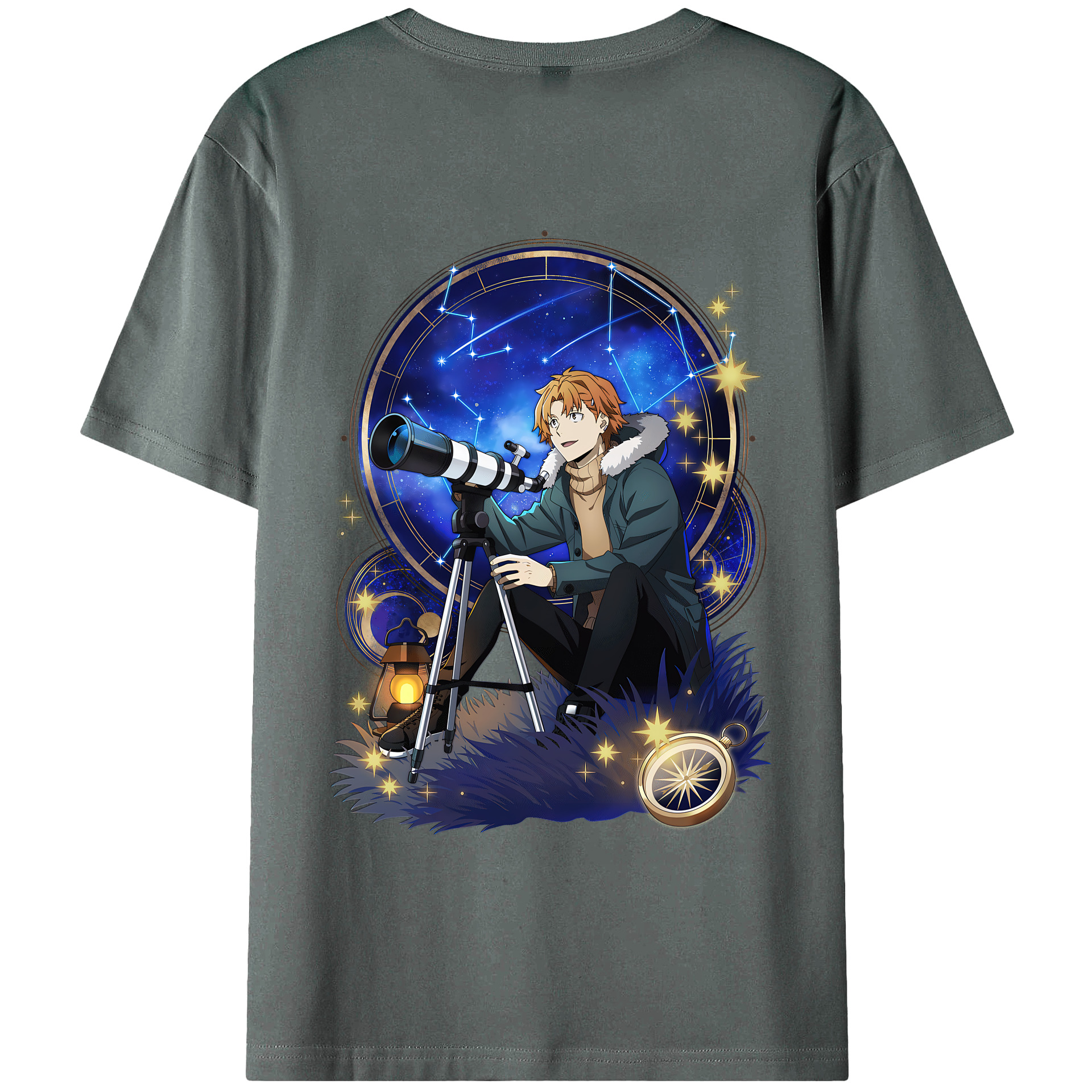 （画像用） 文豪ストレイドッグス Bungo Stray Dogs 綿100％半袖Tシャツ（背面プリント）